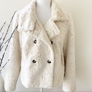 Like New! Rachel Roy Faux Fur Peacoat